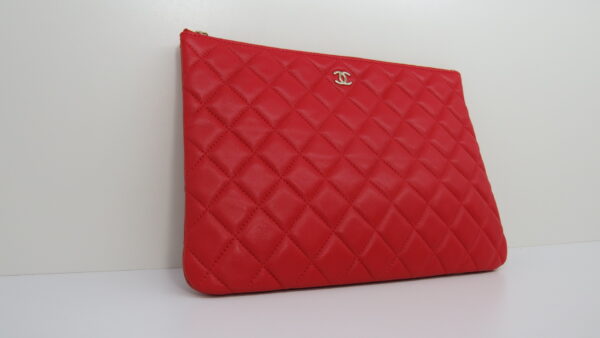 IMG_9015 Chanel Matelasse Quilted Coco Mark Clutch