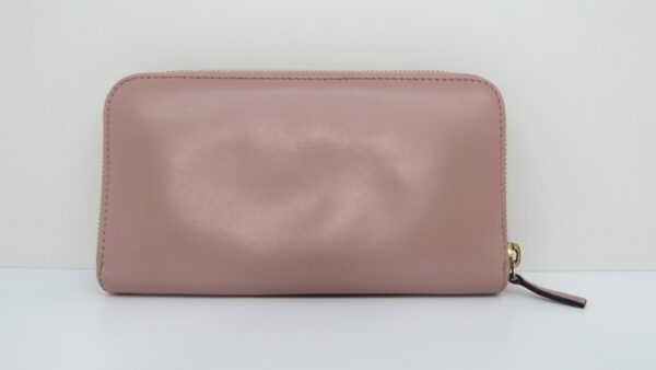IMG_9130 Cartera Gucci Rosa Round Zipper Long Wallet