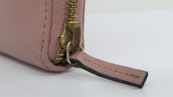 IMG_9131 Cartera Gucci Rosa Round Zipper Long Wallet