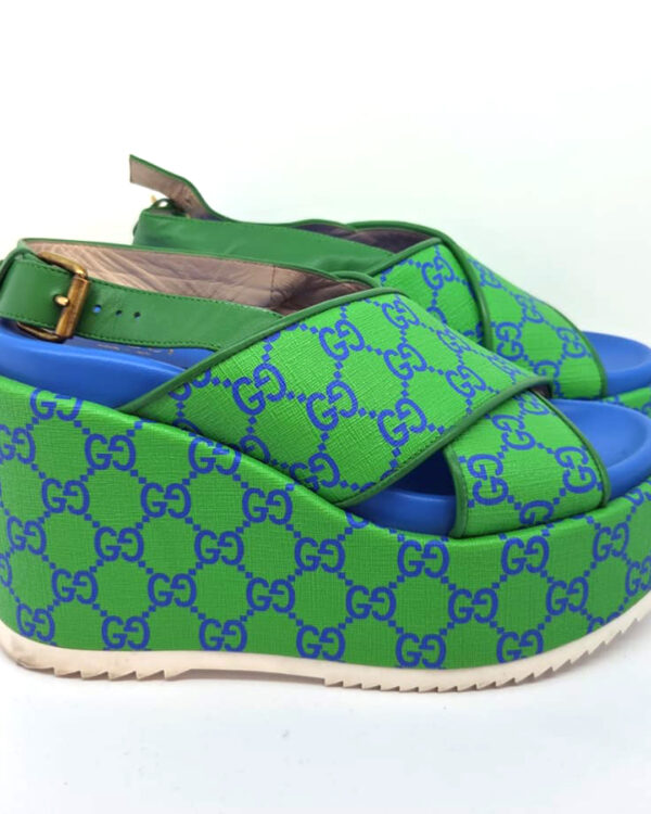Sandalias Gucci_02 Sandalias Gucci GG Supreme Monogram | Talla 38