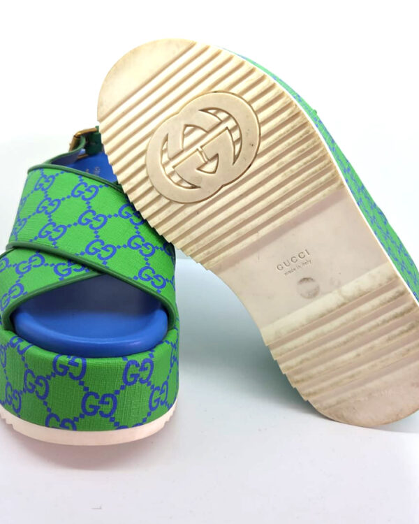 Sandalias Gucci_05 Sandalias Gucci GG Supreme Monogram | Talla 38