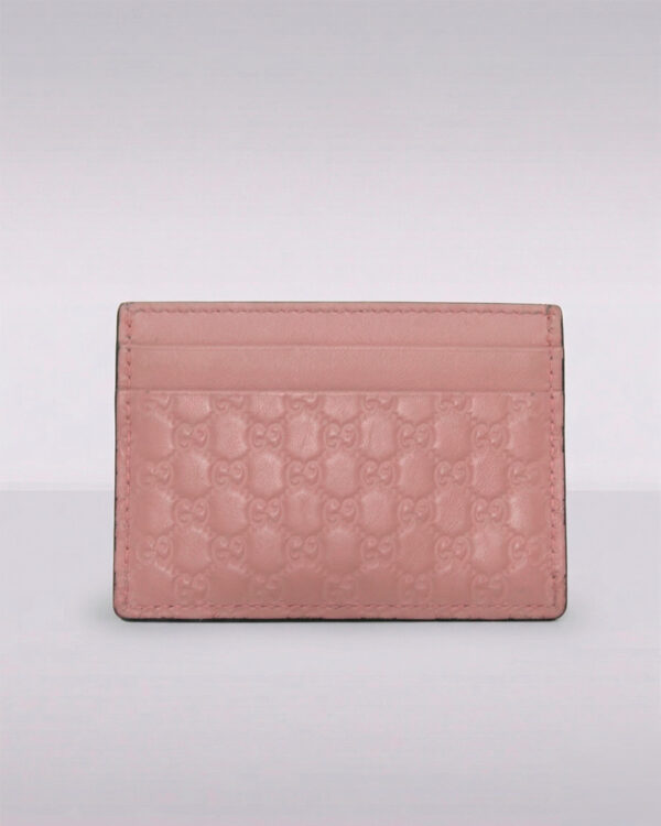 Card Holder Gucci Pink Micro Guccissima Card Holder Gucci Pink Micro Guccissima