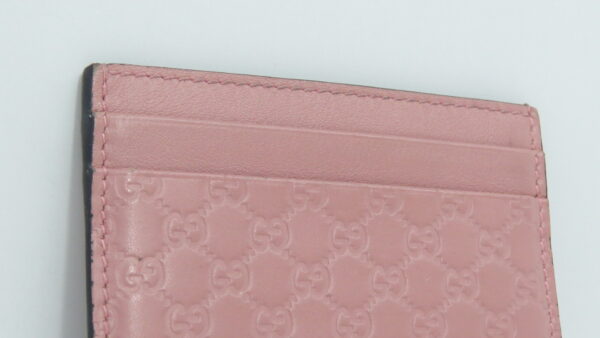 IMG_9160 Card Holder Gucci Pink Micro Guccissima