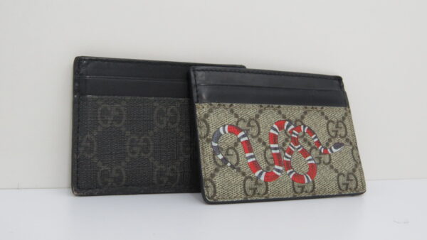 Card Case Gucci Supreme Beige Kingsnake Print